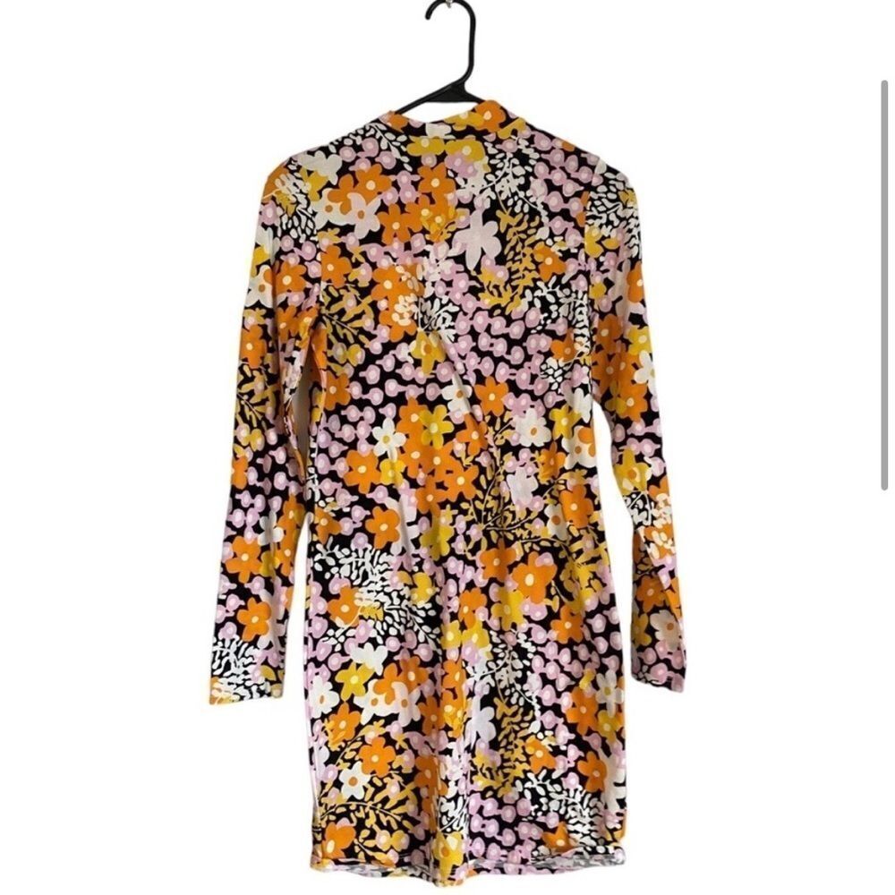 NWOT TED BAKER DELIAHH FLORAL BODYCON MINI DRESS - Picture 4 of 10